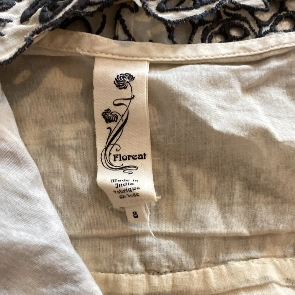 Anthropologie Floreat sleeveless embroidered lace blouse - Picture 3 of 6